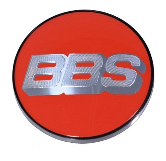 BBS Center Cap 70.6mm Red/Silver (5-Tab) 0