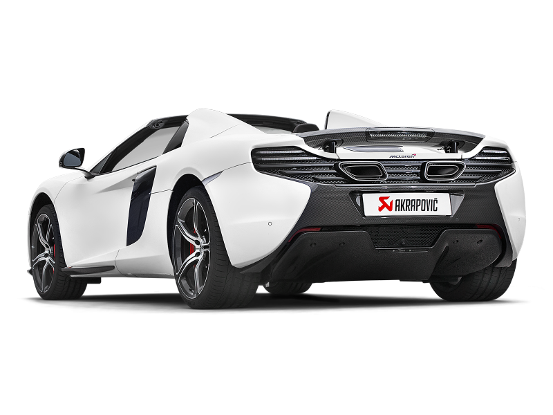 Akrapovic 14-17 McLaren 650S/650S Spyder Slip-On Line (Titanium) w/ Carbon Tips 1