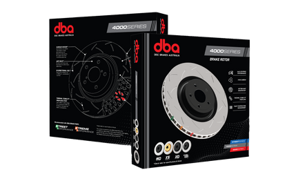 DBA 8/93-94 Nissan Skyline R32 GT-R/95-7/98 R33 & R34 GT-R Rear Drilled & Slotted 4000 Series Rotors