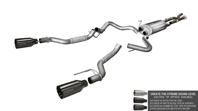 CORSA Performance Corsa 2017-2020 Ford F-150 Raptor Super Cab / Super Crew Cab 3.5L V6 X-Pipe