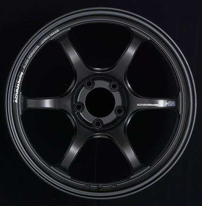 Advan RG-D2 16x7.0 +42 4-100 Semi Gloss Black Wheel 0