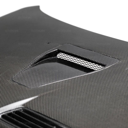 Seibon 08-12 Mitsubishi Evo X OEM style Carbon Fiber Hood 4