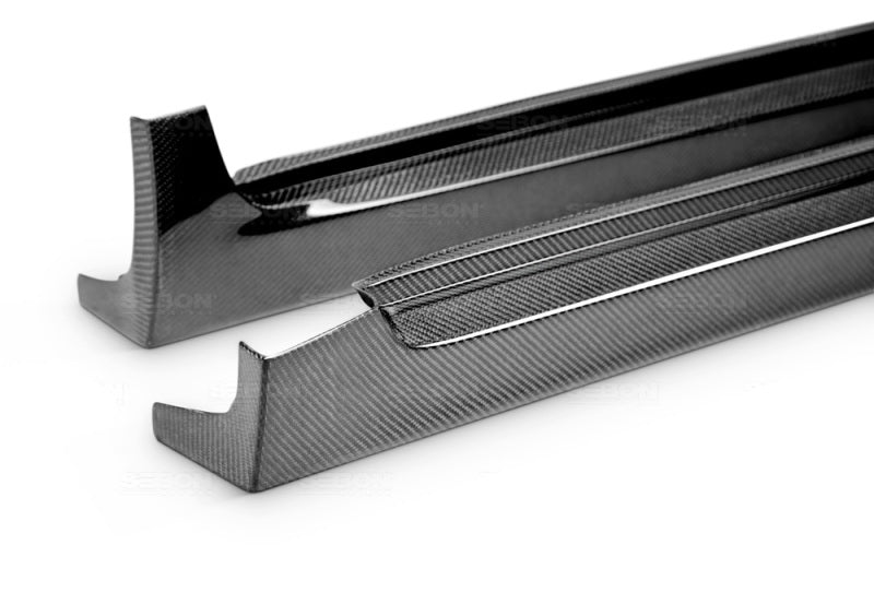 Seibon 08-10 Subaru STi Carbon Fiber Side Skirts 2