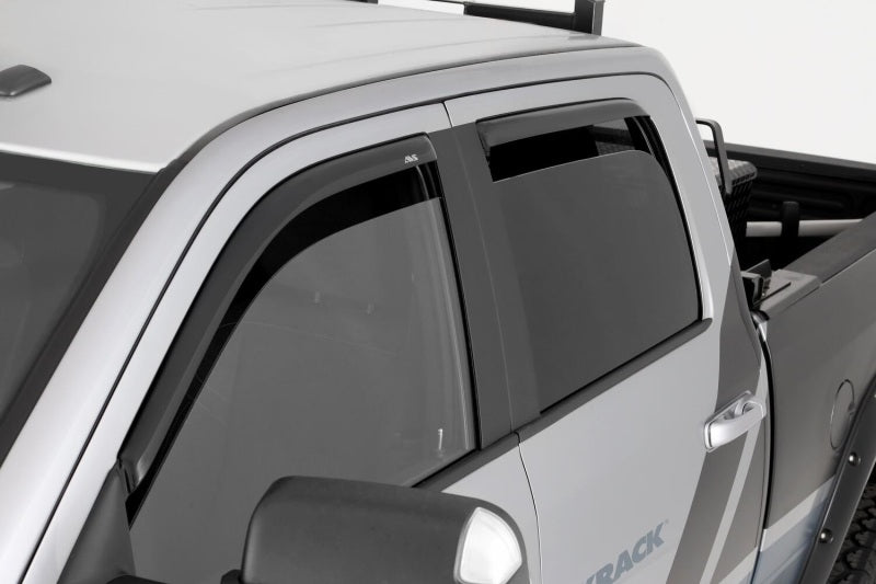 AVS 07-13 Chevy Silverado 1500 Ext. Cab Ventvisor Front & Rear Window Deflectors 4pc - Smoke