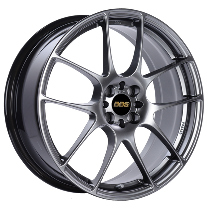 BBS RF 18x7.5 4x100 ET48 Diamond Black Wheel -70mm PFS/Clip Required 1