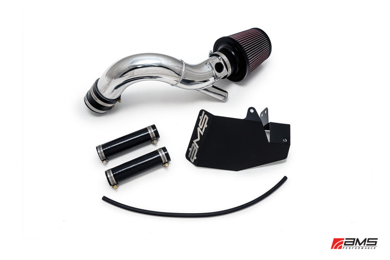 AMS Performance 08-15 Mitsubishi EVO X Replacement Intake Pipe w/MAF Housing & Bungs - Polished - EVO & Lancer