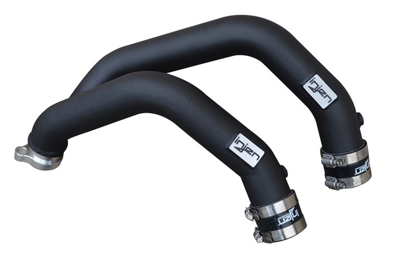 Injen 15-16 BMW M3(F80)/M4 (F82/83) 3.0L L6 Twin Turbo 2PC Aluminum Int. Charge Pipe - Wrinkle Black 0