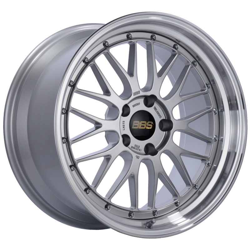 BBS LM 19x10 5x120 ET25 Diamond Silver Center Diamond Cut Lip Wheel -82mm PFS/Clip Required 0