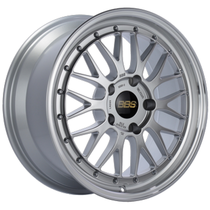 BBS LM 18x8 5x114.3 ET40 Diamond Silver Center Diamond Cut Lip Wheel - 82mm PFS/Clip Required 0