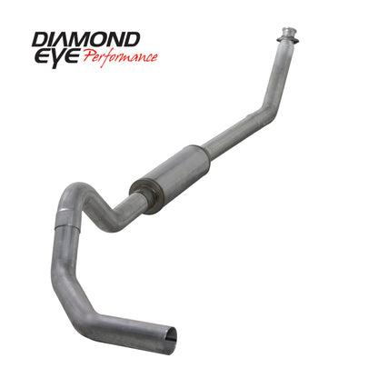 Diamond Eye Performance Diamond Eye KIT 4in Turbo Back SGL AL: 98.5-02 DODGE CUMMINS 5.9L
