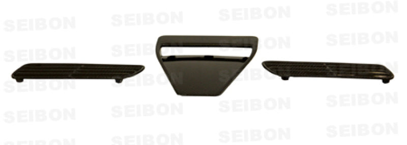 Seibon 08-09 Mitsubishi Evo X Carbon Fiber Hood Scoop - Only Fits OEM Hoods (Not Seibon Hoods) 1