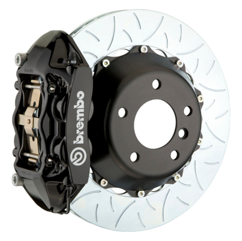 Brembo 12-17 M5 (F10) Rear GT BBK 4 Piston Cast 380x28 2pc Rotor Slotted Type-3-Black 0