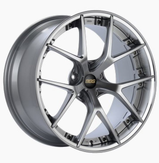 BBS RI-S 20x10 5x120 ET34 Diamond Silver Center / Diamond Cut Lip Wheel -82mm PFS/Clip Required 0