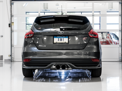 AWE Tuning Ford Focus ST Touring Edition Cat-back Exhaust - Non-Resonated - Diamond Black Tips