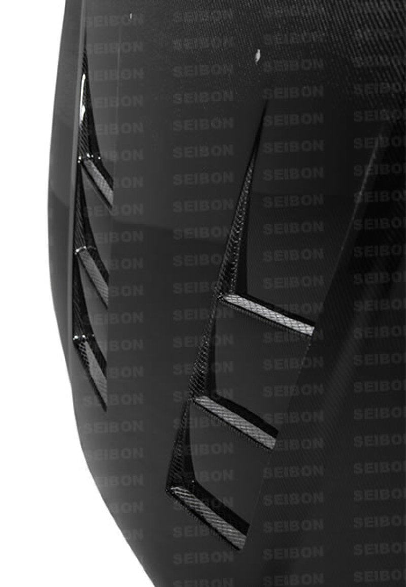 Seibon 96-98 Honda Civic (EM1/EJ6/EJ7/EJ8/EK9) TS Style Carbon Fiber Hood 2