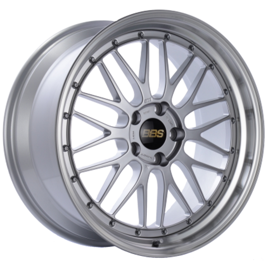 BBS LM 20x9.5 5x112 ET36 Diamond Silver Center Diamond Cut Lip Wheel - 82mm PFS Required 0