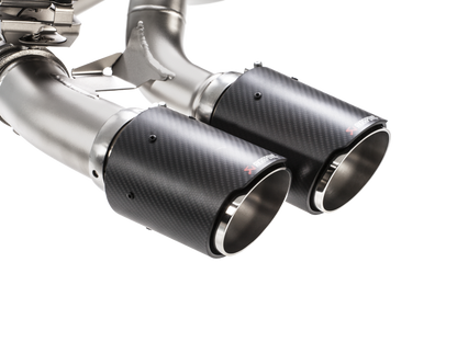 Akrapovic 16-17 BMW M2 F87 (Excl M2 Competition) Evolution Line Cat Back (Titanium) w/Carbon Tips 2