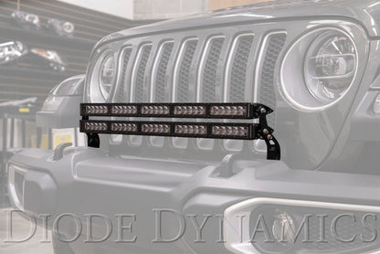 Diode Dynamics 18-21 Jeep JL Wrangler/Gladiator SS30 Bumper Bracket Kit - White Combo Dual