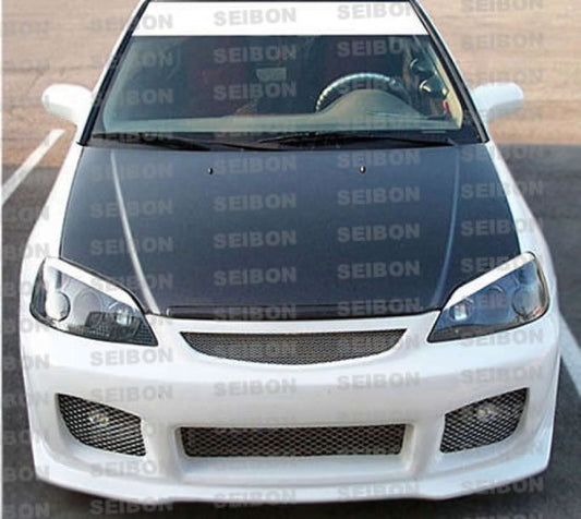Seibon 01-03 Honda Civic OEM Carbon Fiber Hood 0