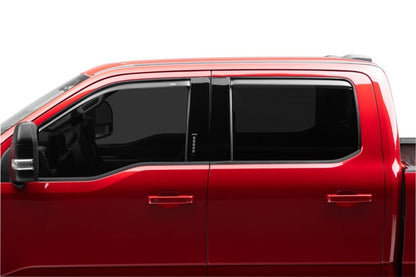 AVS 17-18 Ford F-250 Super Duty Supercrew Ventvisor Front & Rear Window Deflectors 4pc - Smoke
