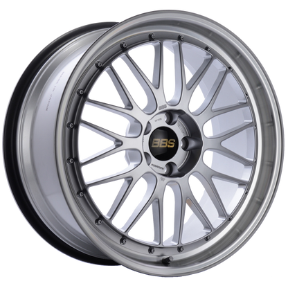BBS LM 20x9.5 5x114.3 ET40 CB66 Diamond Silver Center Diamond Cut Lip Wheel 1