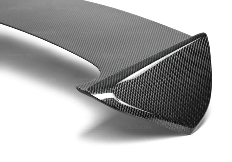 Seibon 08-10 Subaru WRX/STi Hatchback OEM-style Carbon Fiber Rear Spoiler w/ LED Cutout 2