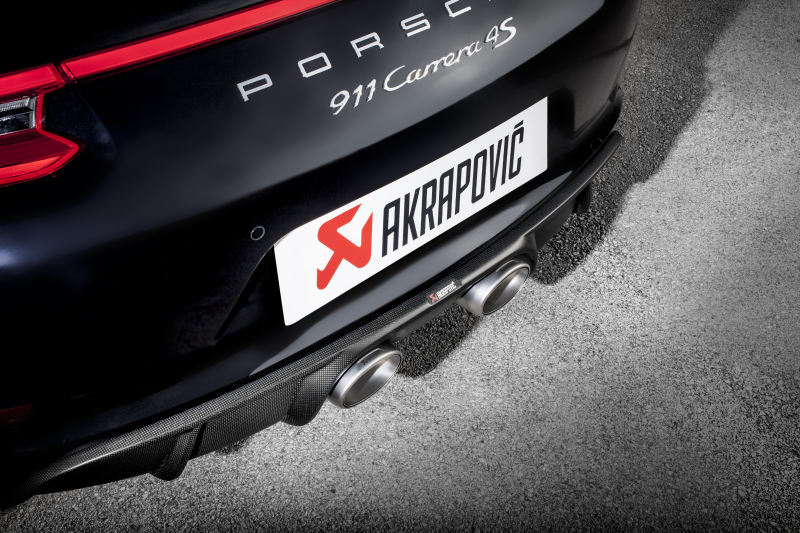 Akrapovic 16-17 Porsche 911 Carrera S/4/4S/GTS (991.2) Slip-On Line (Titanium) w/ Titanium Tips 4