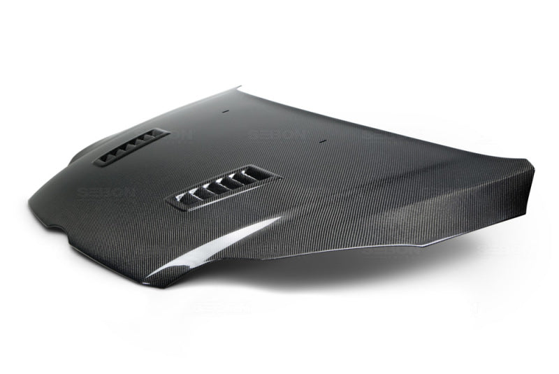 Seibon 12-13 Ford Focus RS-Style Carbon Fiber Hood 1