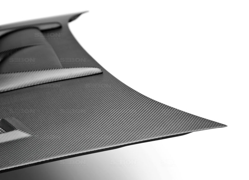 Seibon 04-05 Subaru WRX/STi CW-Style Dry Carbon Fiber Hood 5