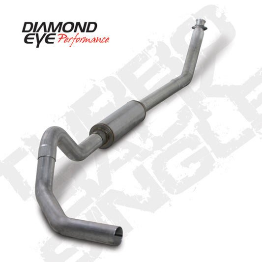 Diamond Eye Performance Diamond Eye KIT 4in Turbo Back SGL AL: 98.5-02 DODGE CUMMINS 5.9L