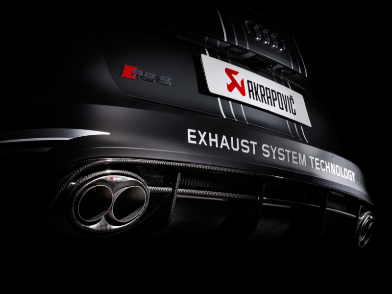 Akrapovic 14-17 Audi RS6 Avant (C7) Evolution Line Cat Back (Titanium) w/ Carbon Tips 5