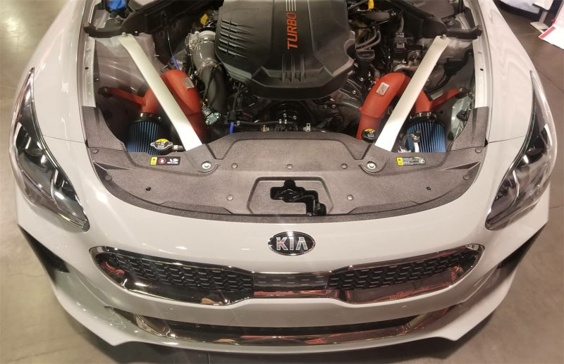 Injen 18-20 Kia Stinger 3.3L Twin Turbo Wrinkle Red Short Ram Air Intake 5