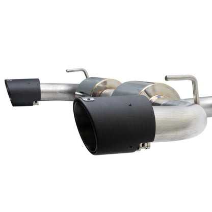 Injen 19-22 Hyundai Veloster N L4 2.0L Turbo Performance SS Axle Back Exhaust System - Carbon Tips 2