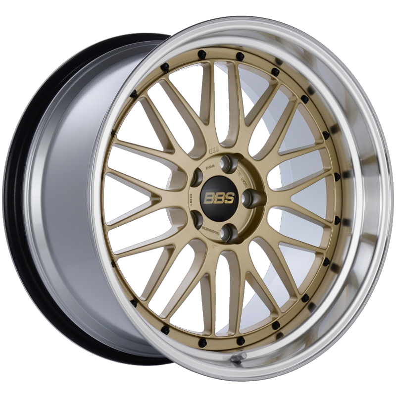 BBS LM 20x10.5 5x114.3 ET20 CB66 Gold Center Diamond Cut Lip Wheel 0