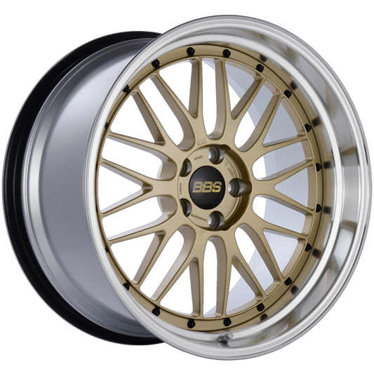 BBS LM 20x10.5 5x114.3 ET20 CB66 Gold Center Diamond Cut Lip Wheel 0