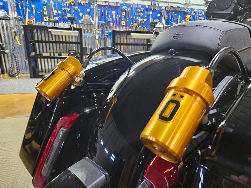Ohlins 14-26 Harley FL Touring STX 36 Twin Blackline 13in Shocks - Standard Springs