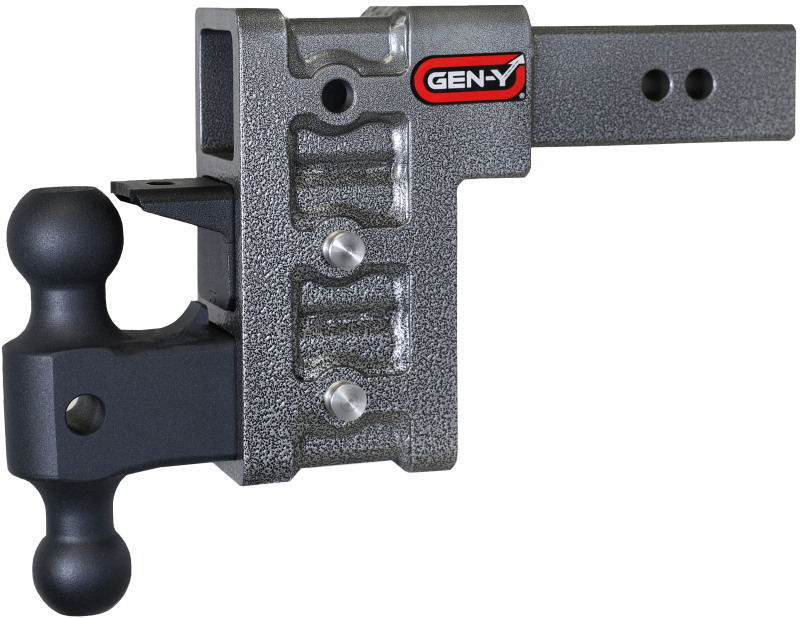 GEN-Y Hitch Gen-Y Mega Duty 2.5in Shank 6in Drop 3K TW 21K Hitch w/GH-061 Dual-Ball/GH-062 Pintle Lock