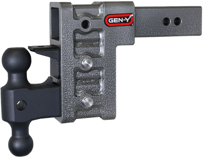 GEN-Y Hitch Gen-Y Mega Duty 2.5in Shank 6in Drop 3K TW 21K Hitch w/GH-061 Dual-Ball/GH-062 Pintle Lock