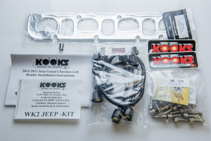 Kooks Headers Kooks 12+ Jeep Grand Cherokee 6.4L 1-7/8in x 3in SS Longtube Headers w/Green Catted Connection Pipes