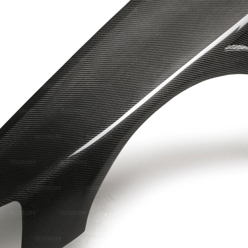 Seibon 03-07 Mitsubishi Evo 8 & IX 10mm Wider Carbon Fiber Fenders 7