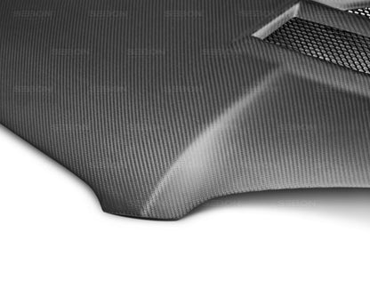 Seibon 04-05 Subaru WRX/STi CW-Style Dry Carbon Fiber Hood 4