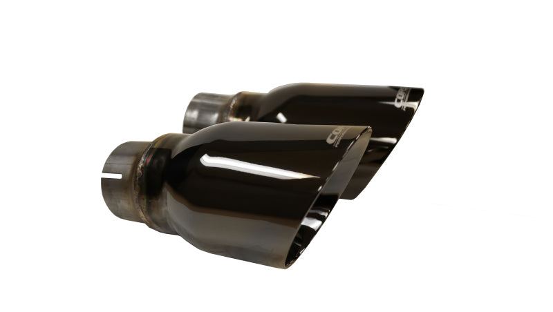 CORSA Performance Corsa 2015-2016 Dodge Charger R/T Pursuit Valance 2.5in Inlet / 4in Outlet Black PVD Tip Kit