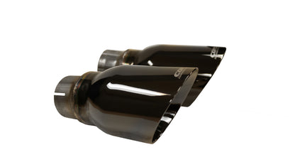 CORSA Performance Corsa 2015-2016 Dodge Charger R/T Pursuit Valance 2.5in Inlet / 4in Outlet Black PVD Tip Kit