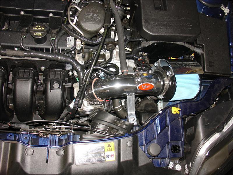 Injen 12 Ford Focus 2.0L 4cyl Polished Air Intake w/MR Tech, Web Nano-Fiber Dry Filter & Heat Shield 3