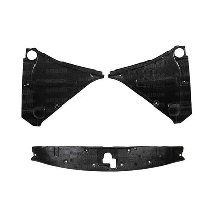 Seibon 09-10 Nissan GT-R R35 Carbon Fiber Cooling Plate 5