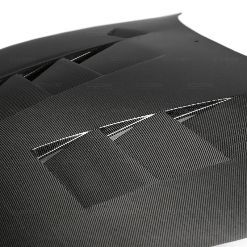 Seibon 93-98 Toyota Supra (JZA80L) TS Style Carbon Fiber Hood 5