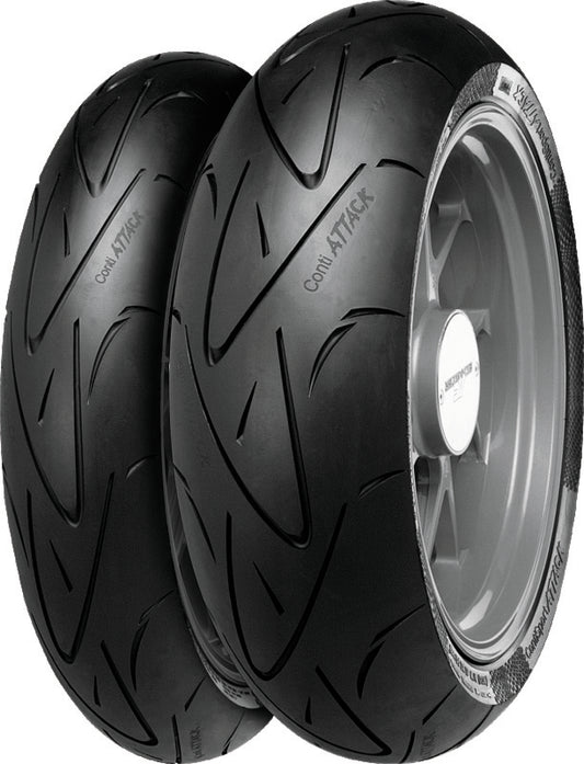 Continental Tire Continental ContiSportAttack - 120/70 ZR 17 M/C (58W) TL Front