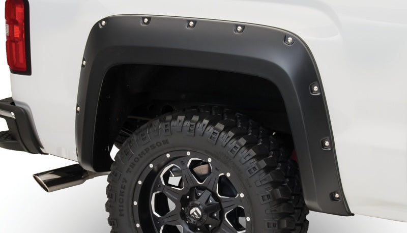 Bushwacker 16-18 GMC Sierra 1500 Pocket Style Flares 4pc - Black - Silverado & Sierra