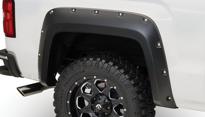 Bushwacker 16-18 GMC Sierra 1500 Pocket Style Flares 4pc - Black - Silverado & Sierra