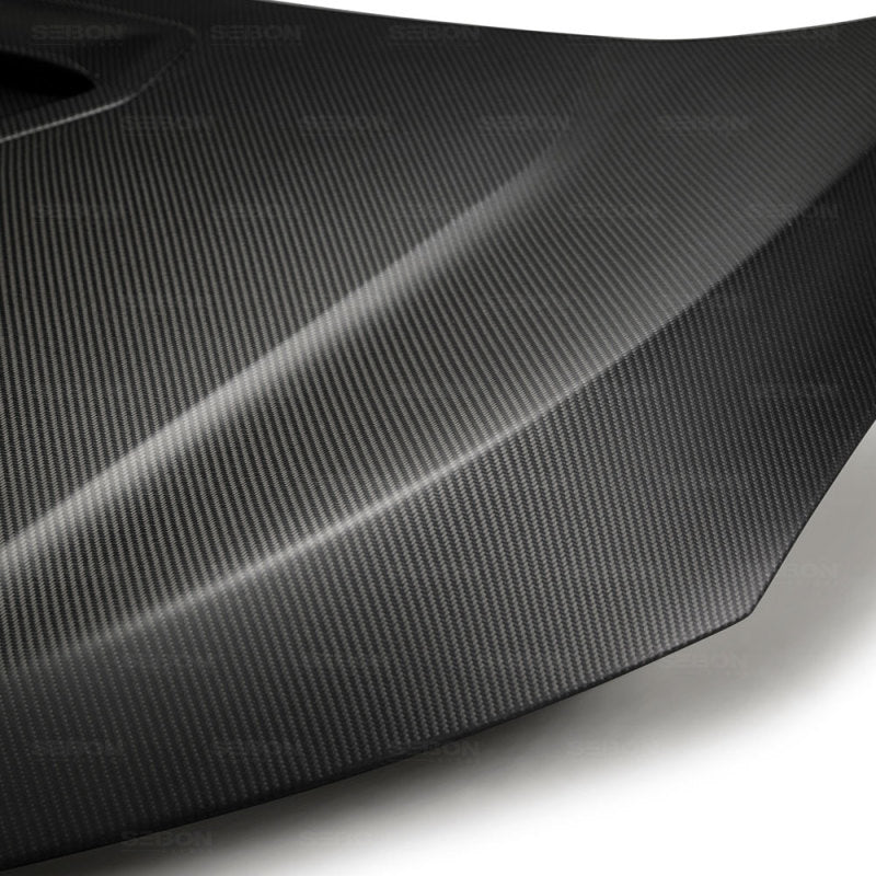 Seibon 17-18 Honda Civic Type-R OEM-Style Dry Carbon Fiber Hood 4